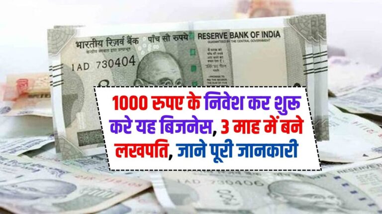 Business Idea: 1000 रुपए के निवेश कर शुरू करे यह बिजनेस, 3 माह में बने लखपति, जाने पूरी जानकारी